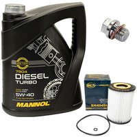 Motorl Set 5W40 Diesel Turbo 5 Liter + lfilter SH4045L...