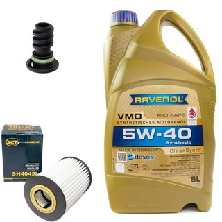 Motorl Set VMO SAE 5W-40 5 Liter + lfilter SH4045L + lablassschraube 108016