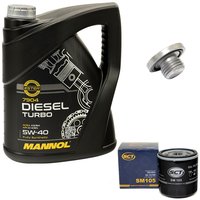 Engine oil set 5W40 Diesel Turbo 5 liters + oil filter...