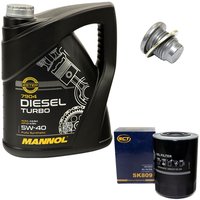 Motorl Set 5W40 Diesel Turbo 5 Liter + lfilter SK809 +...