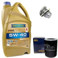 Engineoil set VMO SAE 5W-40 5 liters + Oil Filter SK809 +...