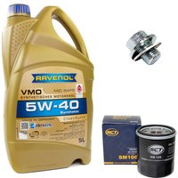 Engineoil set VMO SAE 5W-40 5 liters + Oil Filter SM106 +...