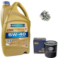Engineoil set VMO SAE 5W-40 5 liters + Oil Filter SM106 +...