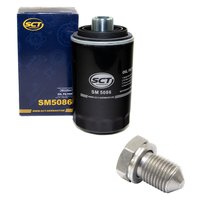 Oil filter engine Oilfilter SCT SM 5086 + Oildrainplug 15374