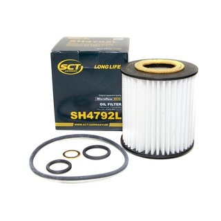 Oil filter engine Oilfilter SCT SH4792L + Oildrainplug 04572