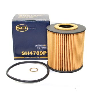 Oil filter engine Oilfilter SCT SH4789P + Oildrainplug 100551