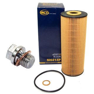 Oil filter engine Oilfilter SCT SH414P + Oildrainplug 12341
