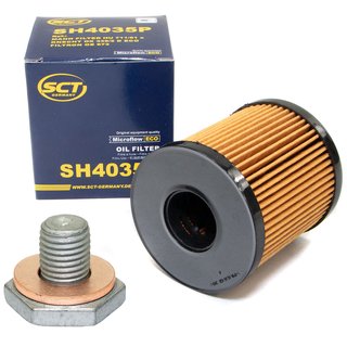 lfilter Motor l Filter SCT SH4035P + lablassschraube 38218