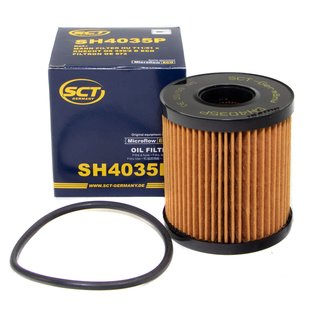 Oil filter engine Oilfilter SCT SH4035P + Oildrainplug 38218