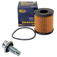 Oil filter engine Oilfilter SCT SH4035P + Oildrainplug 48881