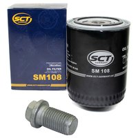 Oil filter engine Oilfilter SCT SM108 + Oildrainplug 08277