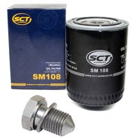Oil filter engine Oilfilter SCT SM108 + Oildrainplug 48871