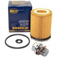 Oil filter engine Oilfilter SCT SH4093P + Oildrainplug 12341