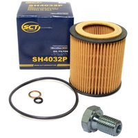 Oil filter engine Oilfilter SCT SH4032P + Oildrainplug 48893