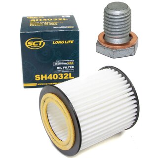Oil filter engine Oilfilter SCT SH4032L + Oildrainplug 100551