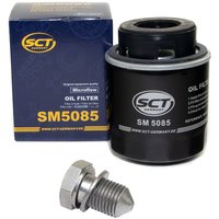 Oil filter engine Oilfilter SCT SM5085 + Oildrainplug 48871