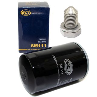 Oil filter engine Oilfilter SCT SM111 + Oildrainplug 15374