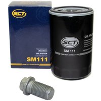 Oil filter engine Oilfilter SCT SM111 + Oildrainplug 08277