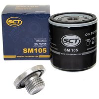 Oil filter engine Oilfilter SCT SM105 + Oildrainplug 04572