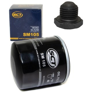 Oil filter engine Oilfilter SCT SM105 + Oildrainplug 48877