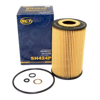 Oil filter engine Oilfilter SCT SH424P + Oildrainplug 48893