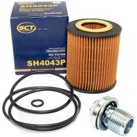 Oil filter engine Oilfilter SCT SH4043P + Oildrainplug 31119