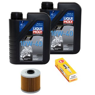 Maintenance Set oil 2L + oil filter + spark plug