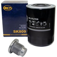 Oil filter engine Oilfilter SCT SK809 + Oildrainplug 48880