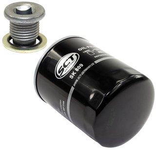 Oil filter engine Oilfilter SCT SK809 + Oildrainplug 101250