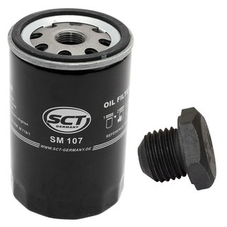 Oil filter engine Oilfilter SCT SM107 + Oildrainplug 48877