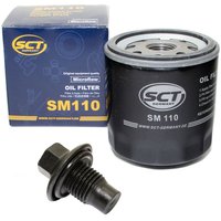 Oil filter engine Oilfilter SCT SM110 + Oildrainplug 21096