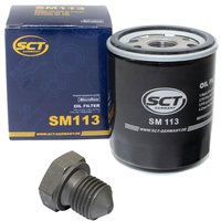 Ölfilter Motor Öl Filter SCT SM113 + Ölablassschraube 03272