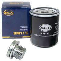 Oil filter engine Oilfilter SCT SM113 + Oildrainplug 100497