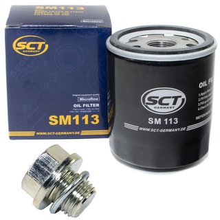 Oil filter engine Oilfilter SCT SM113 + Oildrainplug 30269