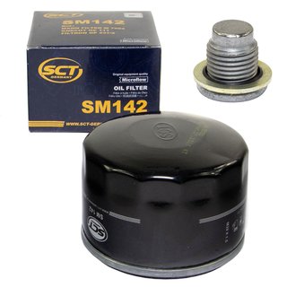 Oil filter engine Oilfilter SCT SM142 + Oildrainplug 101250