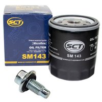 Oil filter engine Oilfilter SCT SM143 + Oildrainplug 48881