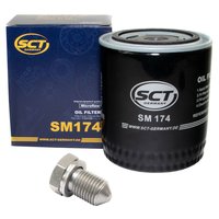 Oil filter engine Oilfilter SCT SM174 + Oildrainplug 15374
