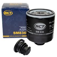 lfilter Motor l Filter SCT SM836 + lablassschraube 47197