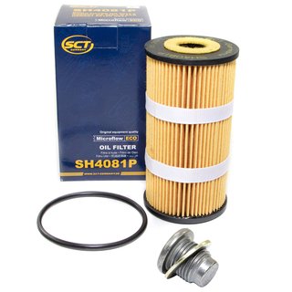 Oil filter engine Oilfilter SCT SH4081P + Oildrainplug 101250
