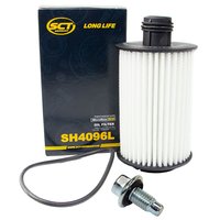 Ölfilter Motor Öl Filter SCT SH4096L + Ölablassschraube...