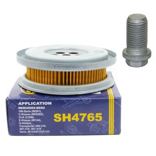 Oil filter engine Oilfilter SCT SH4765 + Oildrainplug 08277