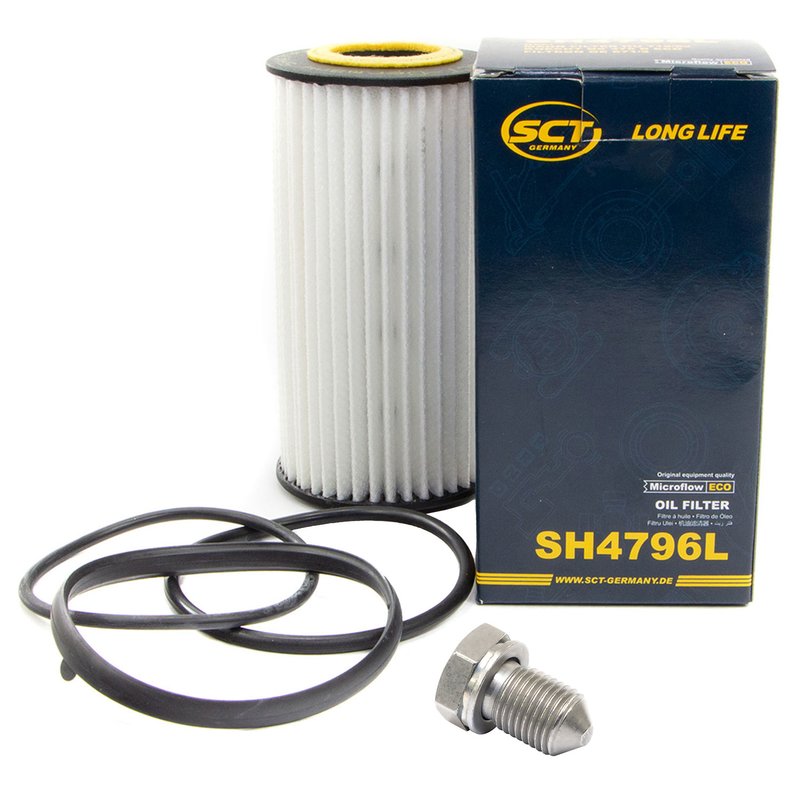 Filter set oil filter SH4796L + oildrainplug 15374 online in the , 5,99 €