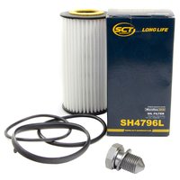 Oil filter engine Oilfilter SCT SH4796L + Oildrainplug 48871