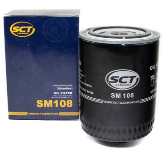 Engine Oil Set 5W-30 4 liters + oil filter SCT SM108 + Oildrainplug 15374 + Airfilter SB222