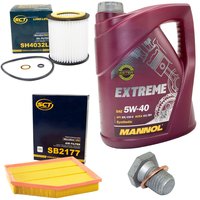 Engine Oil Set 5W-40 5 liters + oil filter SCT SH4032L +...