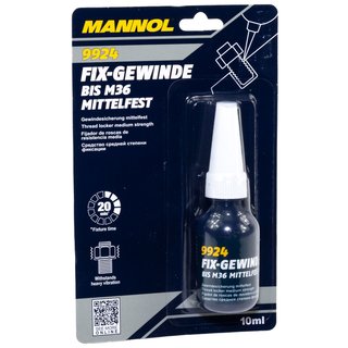 Schraubensicherung Schrauben Sicherung mittelfest Fix Gewinde MANNOL 9924 10 ml