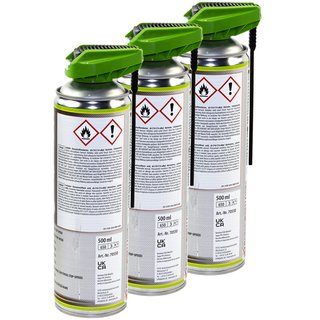 Fahrrad Ketten Spray Kettenspray Bike line PETEC 3 X 500 ml
