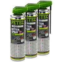 Fahrrad Ketten Spray Kettenspray Bike line PETEC 3 X 500 ml