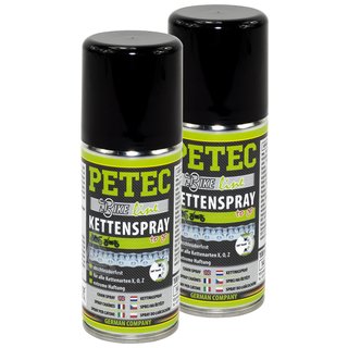 Fahrrad Ketten Spray Kettenspray Bike line PETEC 2 X 100 ml