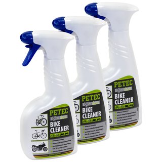 Fahrrad Reiniger Spray Reinigungsspray Bike line PETEC 3 X 500 ml